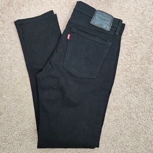 Levi's 510 Skinny Fit Mens 32x32  Black Denim Mid-Rise Jeans Cotton Blend NWOT